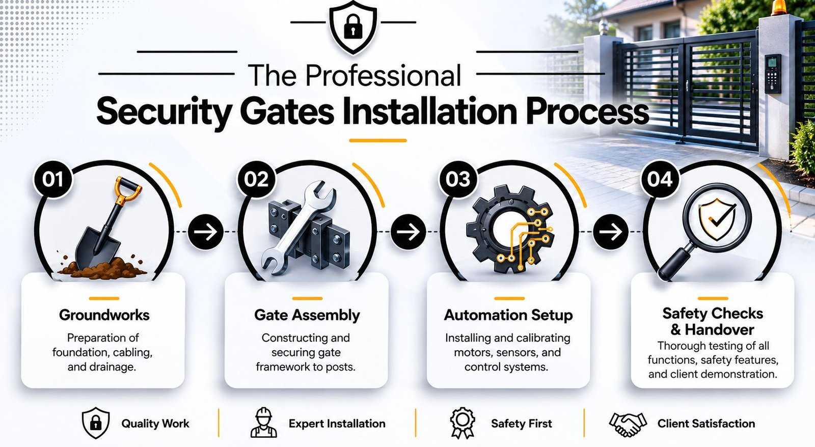 The Professional Security Gates Installation Process