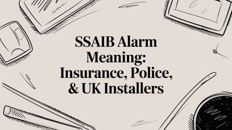 SSAIB Alarm Meaning: Insurance, Police, & UK Installers