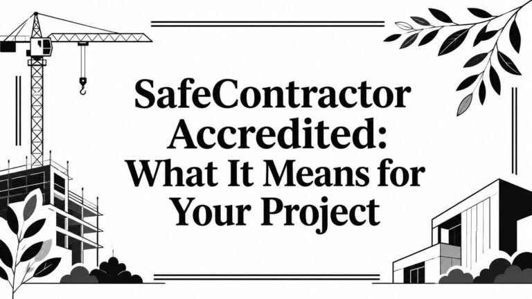 SafeContractor Accredited: What It Means for Your Project