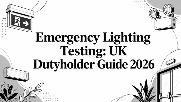 Emergency Lighting Testing: UK Dutyholder Guide 2026
