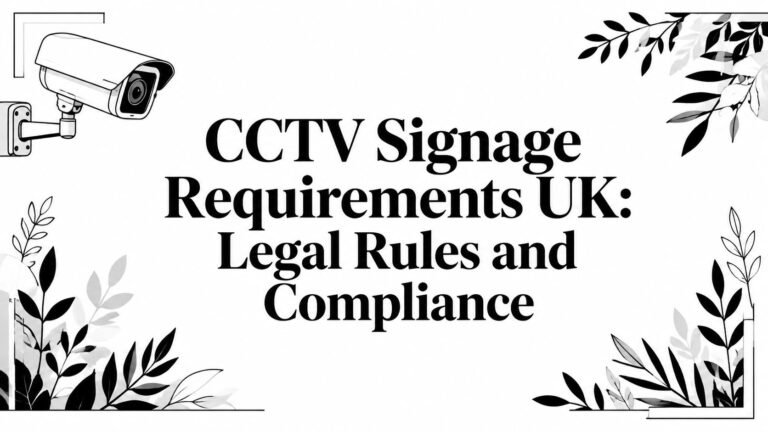 CCTV Signage Requirements UK: Legal Rules and Compliance