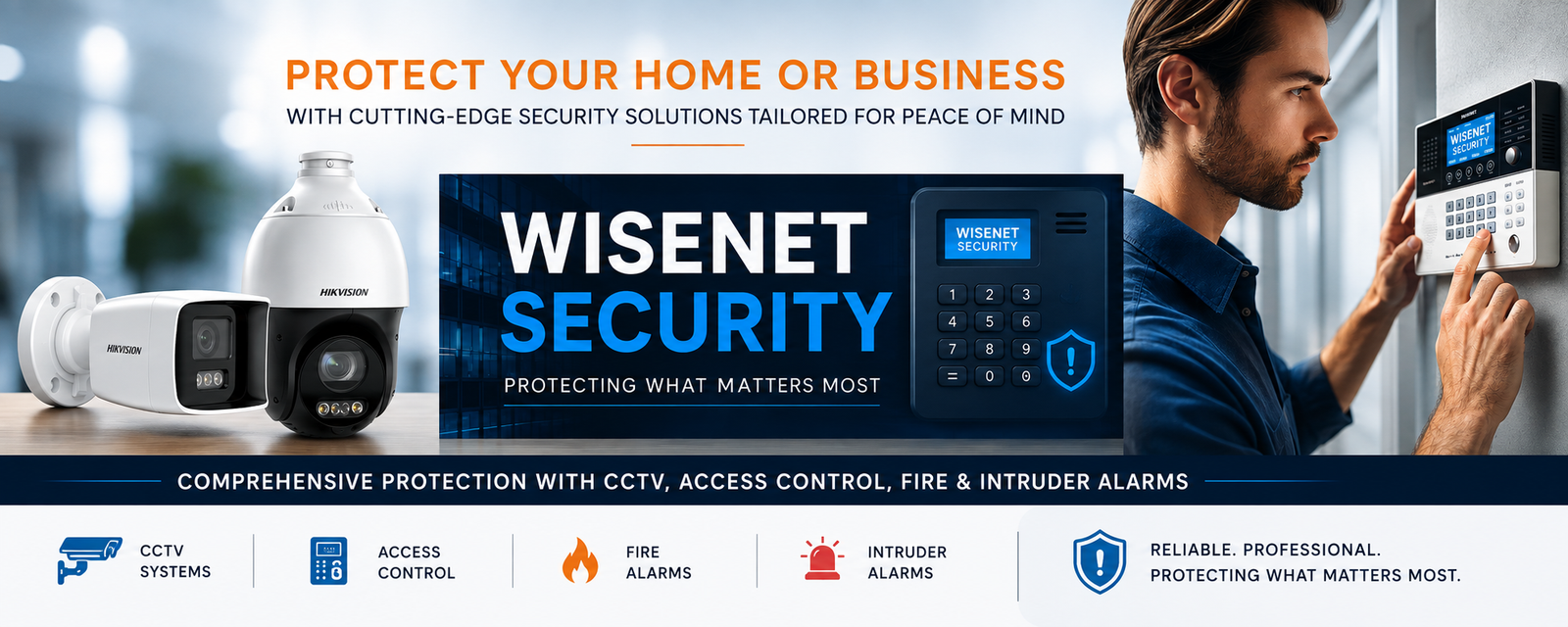 Wisenet Security Banner