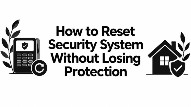 How to Reset Security System Without Losing Protection