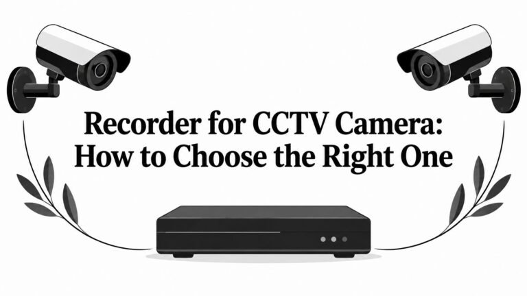Recorder for CCTV Camera: How to Choose the Right One